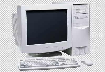  computer and technology with monitor 
