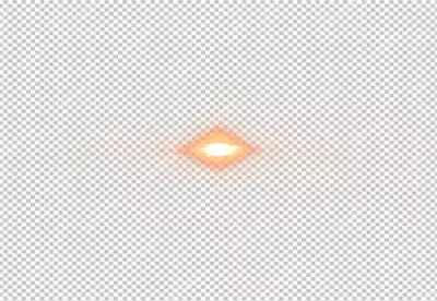 Front Yellow Lens Flare light effects