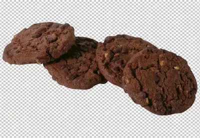 Pile of cookies with chocolate chips in front of cloth