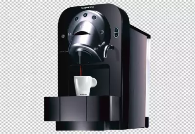 Coffee machine making a perfect cup PNG
