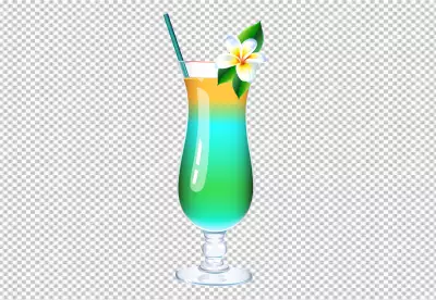 PNG Futuristic brightly colored glass with soda 