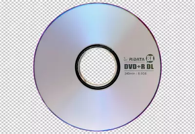 Compact Disc with white cover isolated