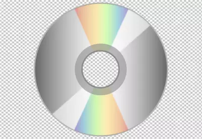 Compact disc transparent background 