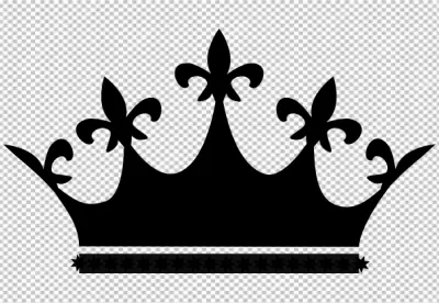 Princess Crown Icon Black And White Queen Crown Clipart image