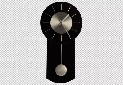 A clock with a red frame and numbers on it