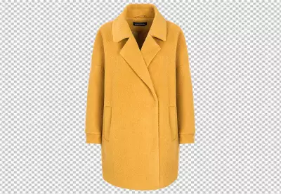 wool coat isolated on transparent background