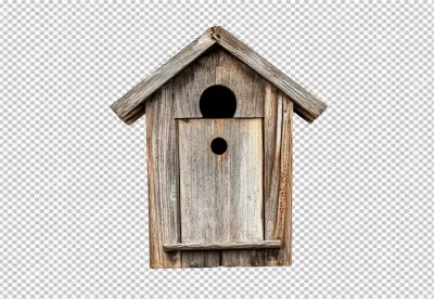 Charming Old Wooden Birdhouse for Nature-Inspired Projects image