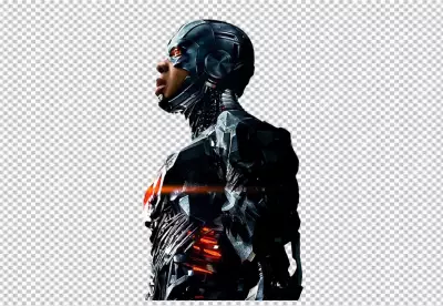 Futuristic fantasy portrait with costume