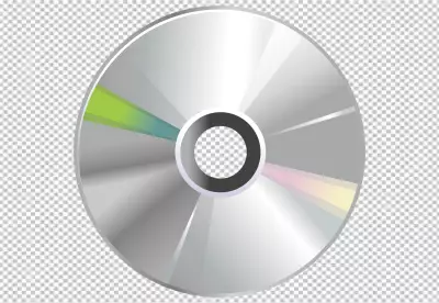 PNG Compact Disc with white cover isolated transparent