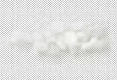 Gray color cloud transparent background 