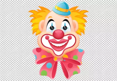 clown facial expression PNG