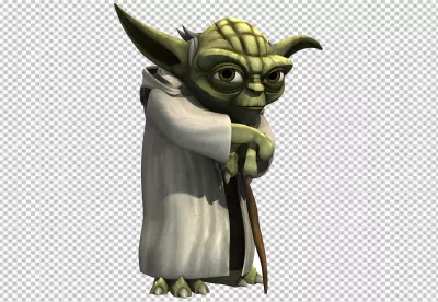 Star Wars Yoda Character with Cane