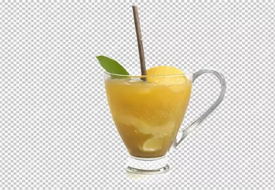 Refreshing Citrus Lemon Drink with Fresh Mint and Straw in Glass Mug image
