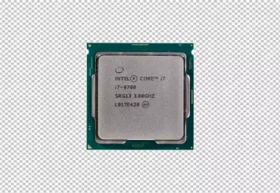 CPU Isolated on transparent 