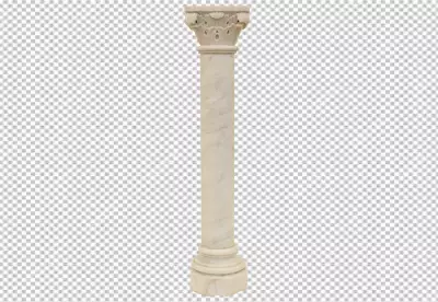 Ancient white marble greek columns png