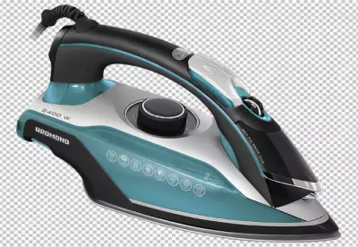 Clothes iron isolated on transparent PNG