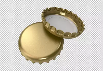 Golden Malts Bottle Cap Transparent Background