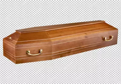 PNG coffin with a cross on the lid emphasizing simplicity and tradition