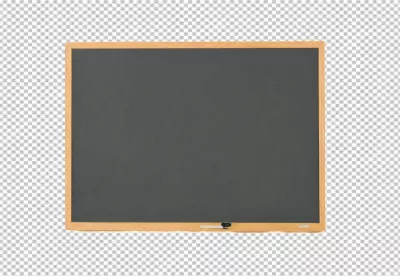 Clean Empty Gray Board with Natural Wooden Frame Ready for Your Content Presentation image