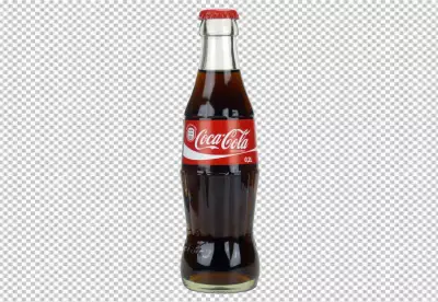 A bottle of coca cola is shown