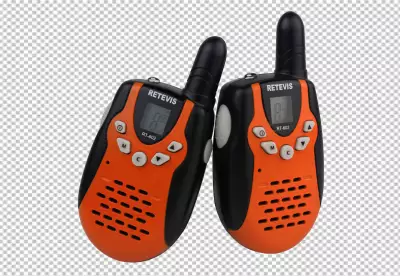Red Walkie talkie transparent background 