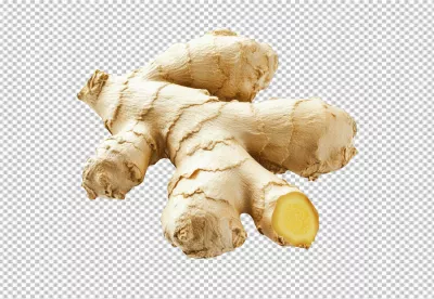 Fresh Sliced Ginger Root for Healthy Cooking and Flavorful Recipes PNG Cutout image