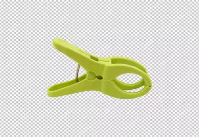 Closeup image of eco clothespins transparent background 