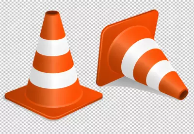 Flat under construction sign