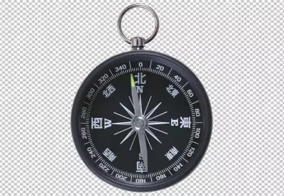 PNG A compass with the word n on it