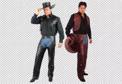 Cowboy with hat in photorealistic