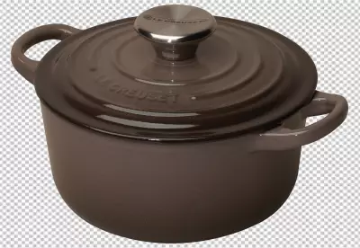 Pans and pots realistic set with frying pan saucepan bowl