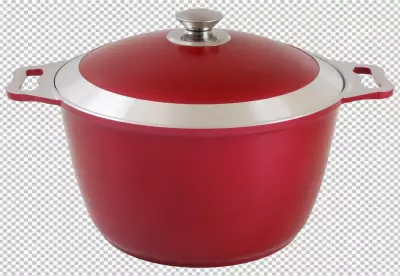 frying  pot with a glass lid isolated on png transparent background