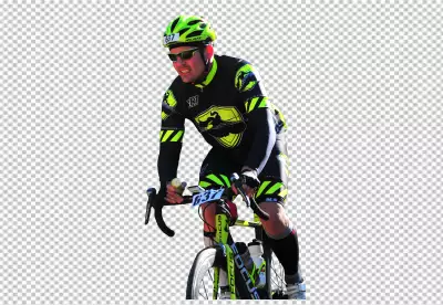 Thumbnail design with Cyclist riding a bicycle