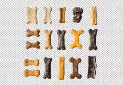 Assortment of Delicious Dog Bone and Stick Treats for Happy Pets image