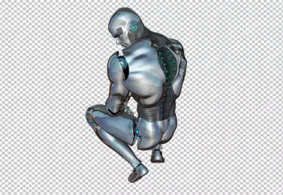 Portrait of robot scifi