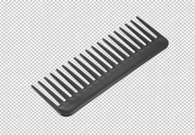 A black comb with the word quot comb quot on it transparent background 