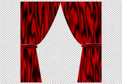 curtains isolated on transparent