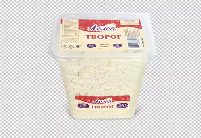 Front view delicious cottage cheese with fresh raspberries