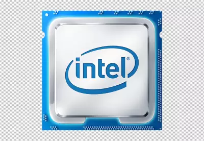 CPU computer microchips with AI isolate on transparency background PNG 8