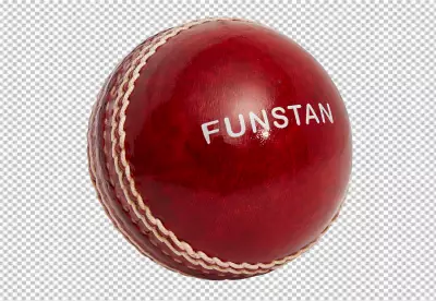 Cricket ball isolated transparent background 