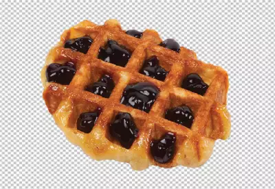 Blueberry bliss A belgian Waffle Delight