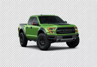 Vibrant Green Ford F-150 Raptor Truck Ready for Off-Road Adventures Powerful Performance image