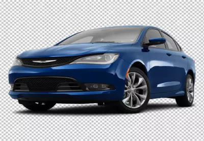 Modern Chrysler car isolated transparent background 