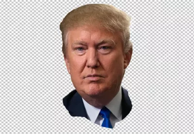 Serious Blonde Man in a Blue Suit and Tie, Professional Portrait Headshot image