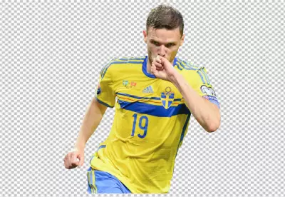 Marcus Berg kissing har hand