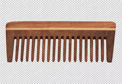 Plastic closeup horizontal comb