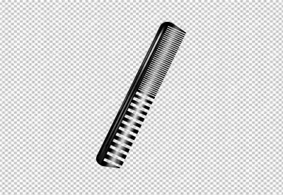 Comb isolated on transparent BG