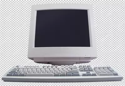 computer with blank screen