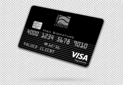 Realistic blue vip card