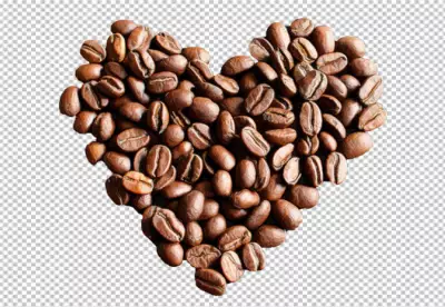 PNG Coffee beans pattern design